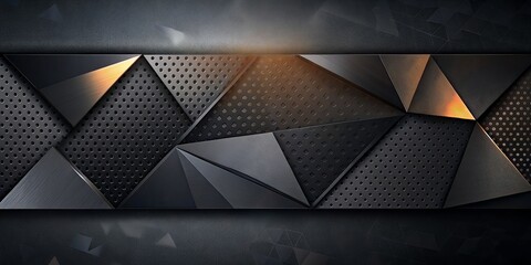 Abstract metallic background. Graphic design element. AI generated