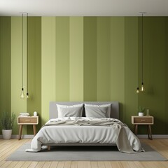 Simple large vertical strip olive gradient, front wallpaper background pattern, with copy space and space for text or design photo