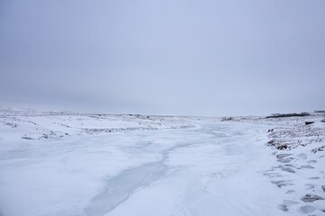 ice on the lake