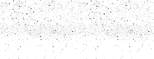 Snow, stars, twinkling lights, rain drops on black background. Abstract vector noise. Small particles of debris and dust. Distressed uneven grunge texture overlay. - 769083704