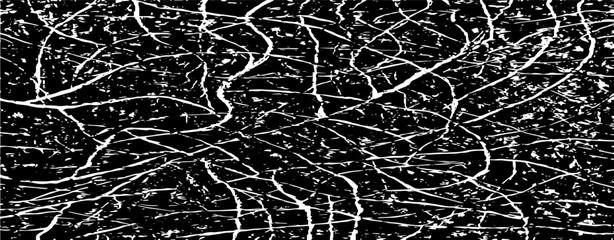 Scratched Grunge Urban Background Texture Vector. Dust Overlay Distress Grainy Grungy Effect. Distressed Backdrop Vector Illustration. Isolated Black on White Background. EPS 10.
