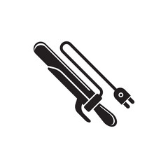 Hair straightener symbol icon, vector illustration design