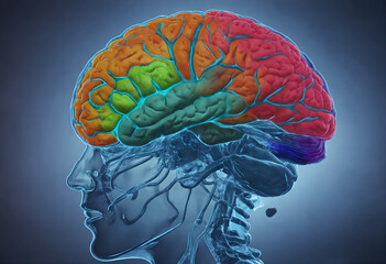Brain creativity psychology mind - obrazy, fototapety, plakaty