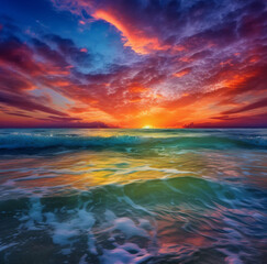 Obraz premium colorful sea sky 