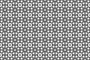 Seamless Geometric Background Textile Template Wallpaper Visual Cloth Interior Texture Fabric Graphic Art Fashion Design Symmetric Tile Digital Pattern.