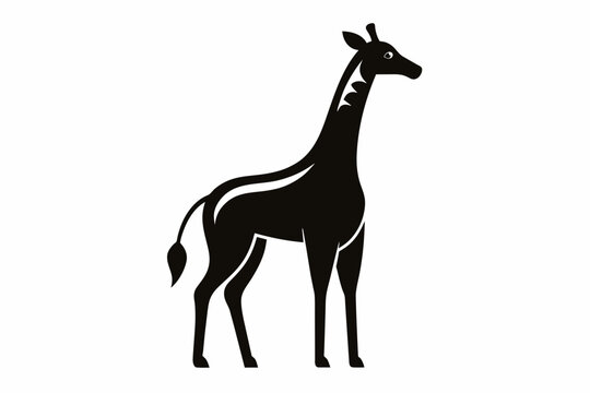 Vector design of a Giraffe TOP silhouette
