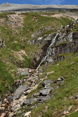 View from the ascent of Ben Nevis by the Carn Mor Dearg Arete - Fort William - Highlands - Scotland - UK