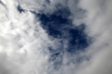 Blue sky and clouds - Along the Hadrian's wall between Gilsland and Twice Brewed - Northumberland - England - UK