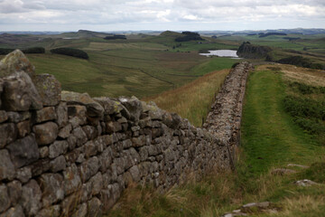 Along the Hadrian's wall between Gilsland and Twice Brewed - Northumberland - England - UK
