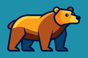 Vector design of a bear
