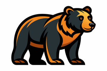 Vector design of a bear