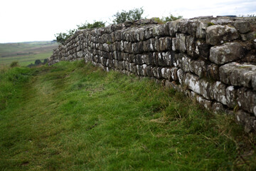 Along the Hadrian's wall between Gilsland and Twice Brewed - Northumberland - England - UK © Collpicto