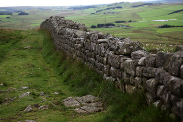 Along the Hadrian's wall between Gilsland and Twice Brewed - Northumberland - England - UK © Collpicto