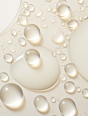 water droplets on all ivory, matte background with copy space and blank pattern for text or photo backgrdrop