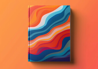 Book with Colorful Wave patterns