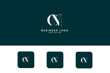 Alphabet Letters  CN, NC, C, N,   Initials Logo Monogram