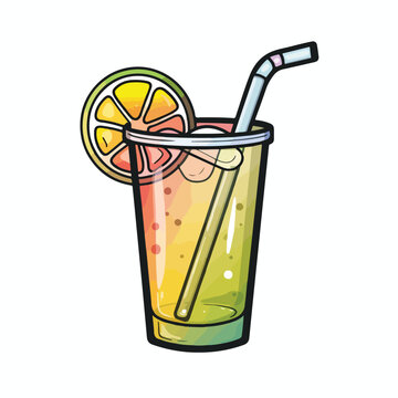 Drink or beverage icon image cartoon vector illustr