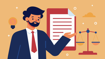 A lawyer holding up a document with a highlighted section mentioning the specific housing law code that was allegedly violated by the landlord