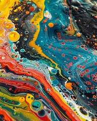 Fluid Art. Abstract colorful background