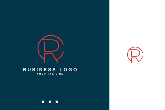 CR, RC, C, R, Abstract Letters Logo monogram