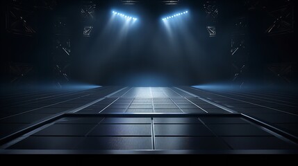 Dark Street Asphalt Abstract Dark Blue Background

