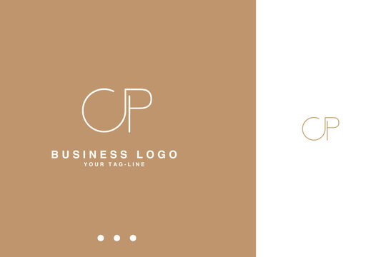 CP, PC, C, P, Abstract Letters Logo Monogram