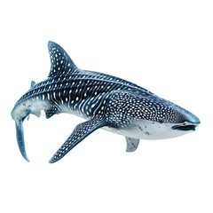 Fototapeta premium Whale shark isolated on white or transparent background