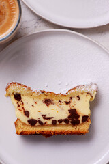 Chocolate Romanian cheesecake.top veiw.style hugge