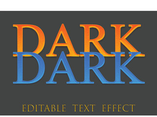 Dark 3d  text effect