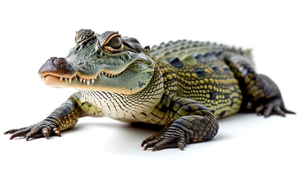 Obraz premium Crocodile isolated on a white background