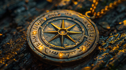 Fototapeta na wymiar Fantasy Talisman. Amulet of Power