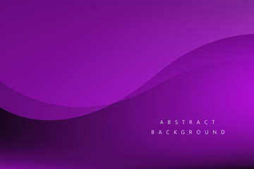 Abstract gradient background with Purple wave and black shadow color. Vector illustration	