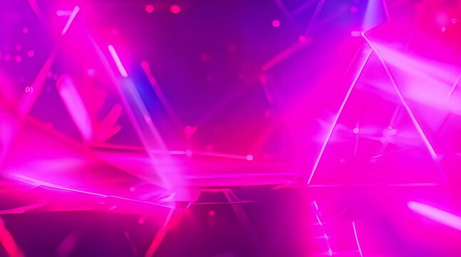 abstract backgorund with neon light and pink sparkles