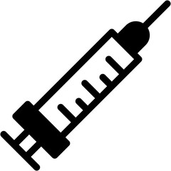 Vector Icon Syringe, Injection, Vaccine, Medication, Healthcare And Medical