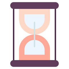 Vector Icon Glass, hour, watch, hour glass, time