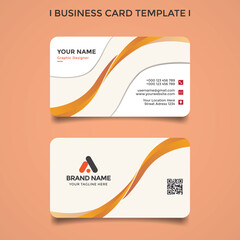 clean luxury business card design template vector