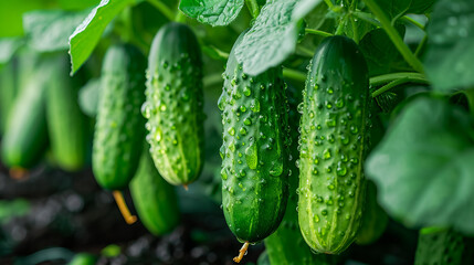 Fresh Green Cucumbers