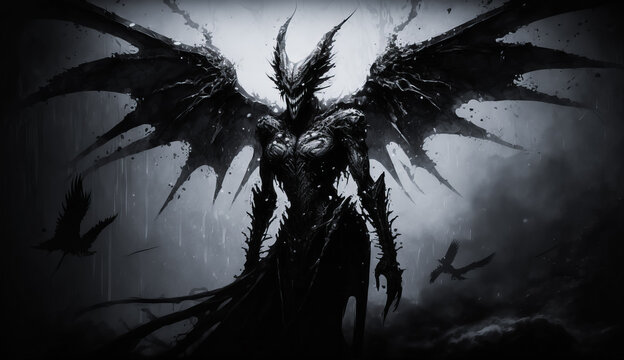 Paranormal Dark Fantasy. Realm of Shadows. Gothic Demon