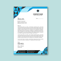 Corporate letterhead template. a4 letterhead for modern business company.