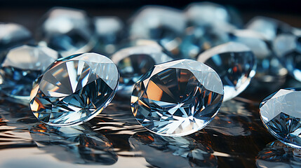 Luxury Diamonds Arrangement - obrazy, fototapety, plakaty