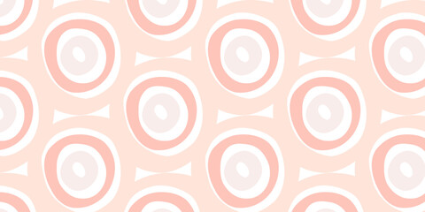 Seamless Pattern Abstract Hand Drawn Background with shapes