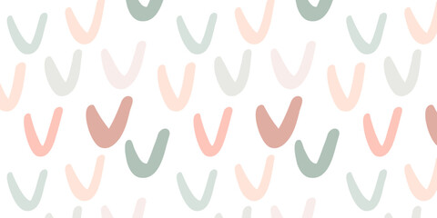 Seamless Pattern Abstract Hand Drawn Background with shapes