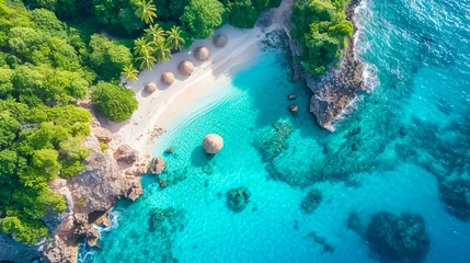 Selbstklebende Fototapeten Paradise from Above.Tropical Haven © EwaStudio