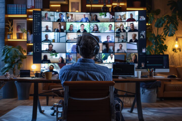 Remote Worker in Video Call