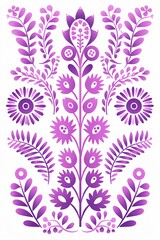 Fototapeta na wymiar bright spring colors lilac and white, pinknordic pattern white background 