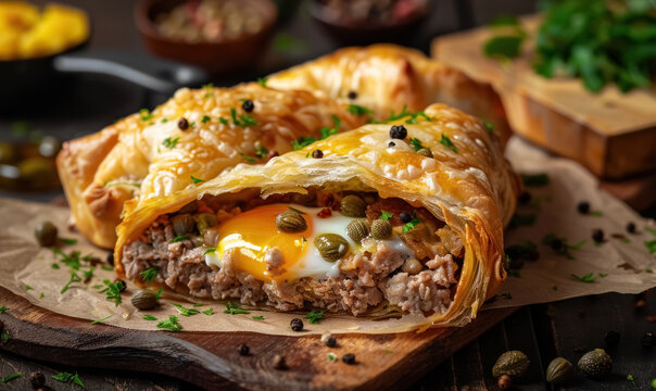 savory stuffed pastry delight