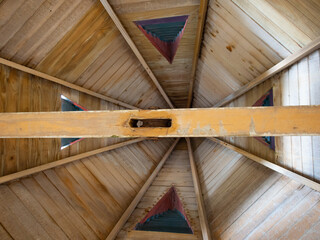 Wooden Ceiling Turret Building