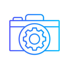 Camera Setting Vector Icon
