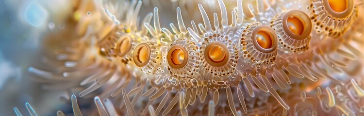 microscopic macro shot of an sea creature 