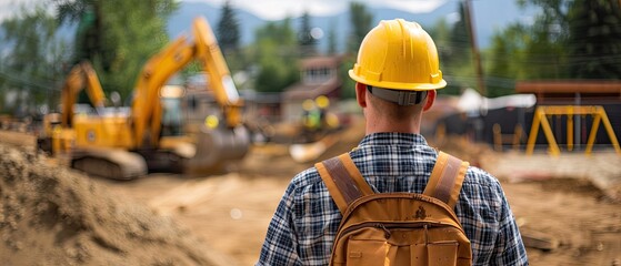 Construction Manager Analyzing Drone Footage for Comprehensive Progress Assessment of Infrastructure Project